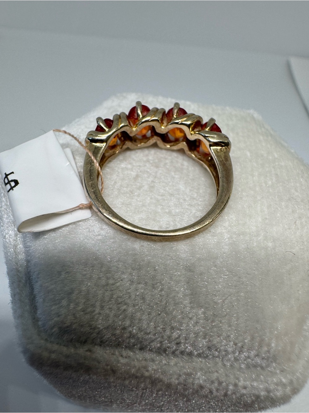 925 Sterling Silver Gold Plated Ring Size 6 | Elegant Minimalist Ring 3.5g - Picture 11 of 16